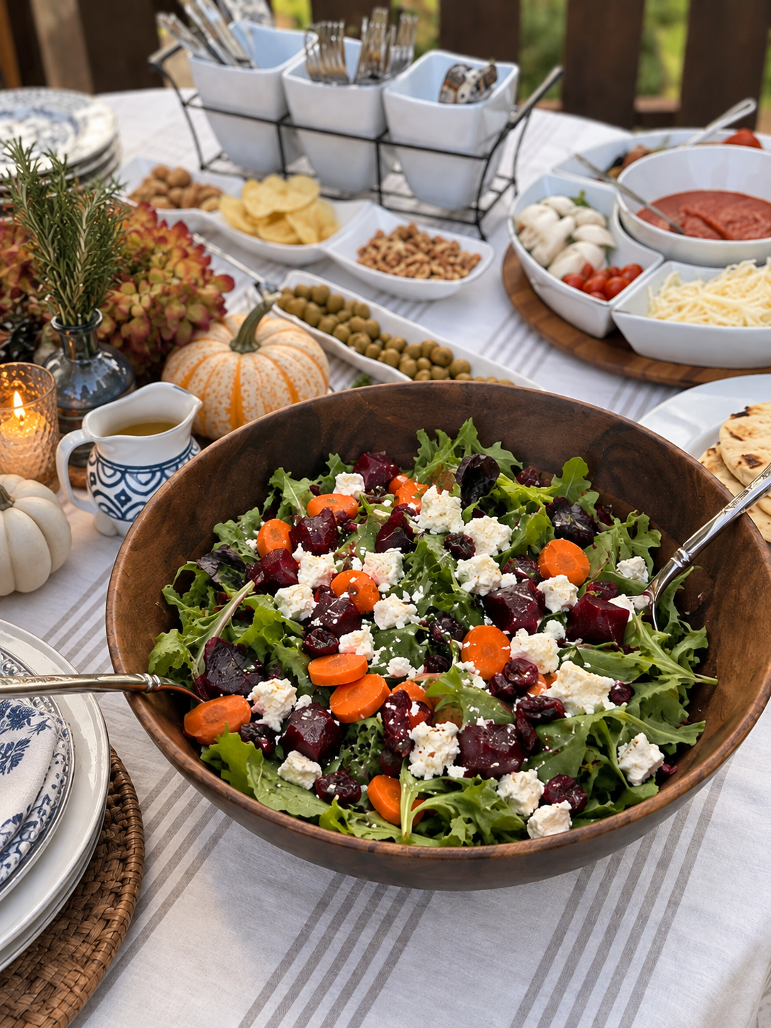 Recipe: Easy Autumn Salad with Beets, Feta &amp; Cranberries