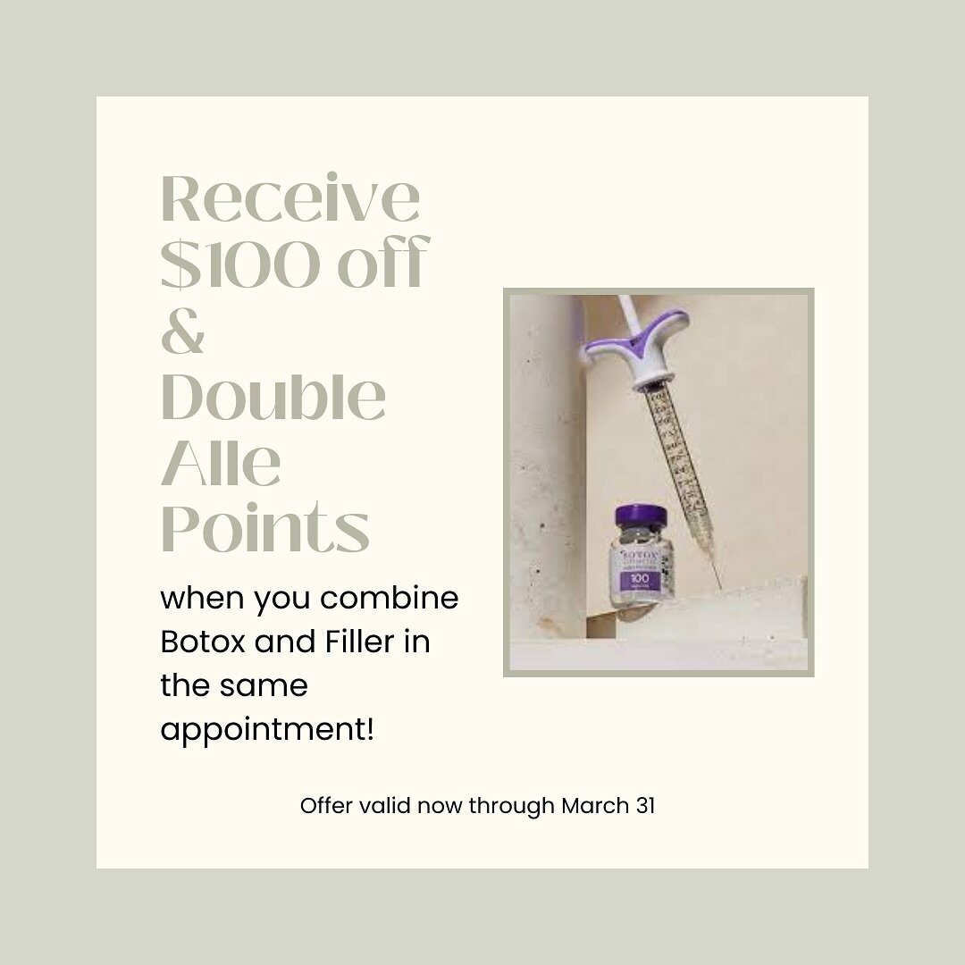 Double the points, double the fun! There are only a few days left to take advantage of this amazing offer-Book your appointment using the link in our bio💉✨💰
.
.
.
.
.
#filler #botox #fillerdeal #botoxdeal #alle #allergan #doublepoints #sandiegodeal