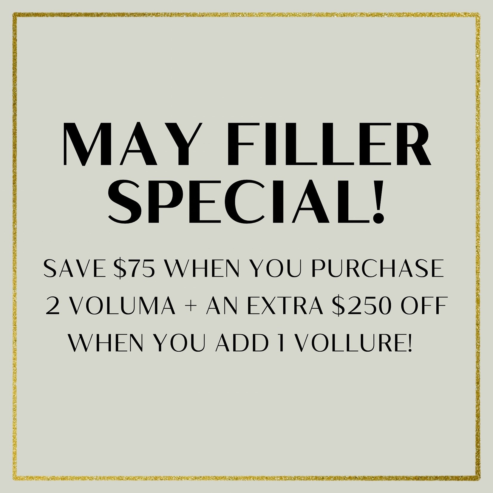 Experience the ultimate fusion: 2 Voluma &amp; 1 Vollure. Craft the perfect canvas to sculpt your cheeks and/or jawline while refining deeper lines and wrinkles for a flawless finish. Offer valid now through May 31st💉✨ Book your appointment using th