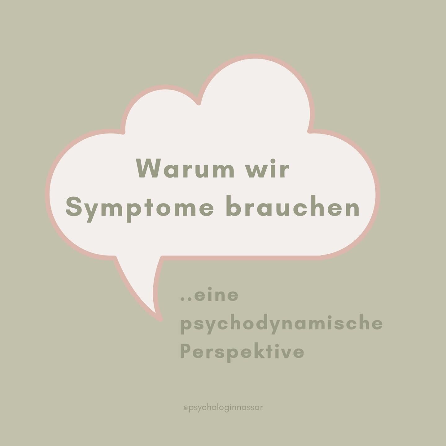 Warum Symptome auch wichtig sind 💭 #psychodynamik