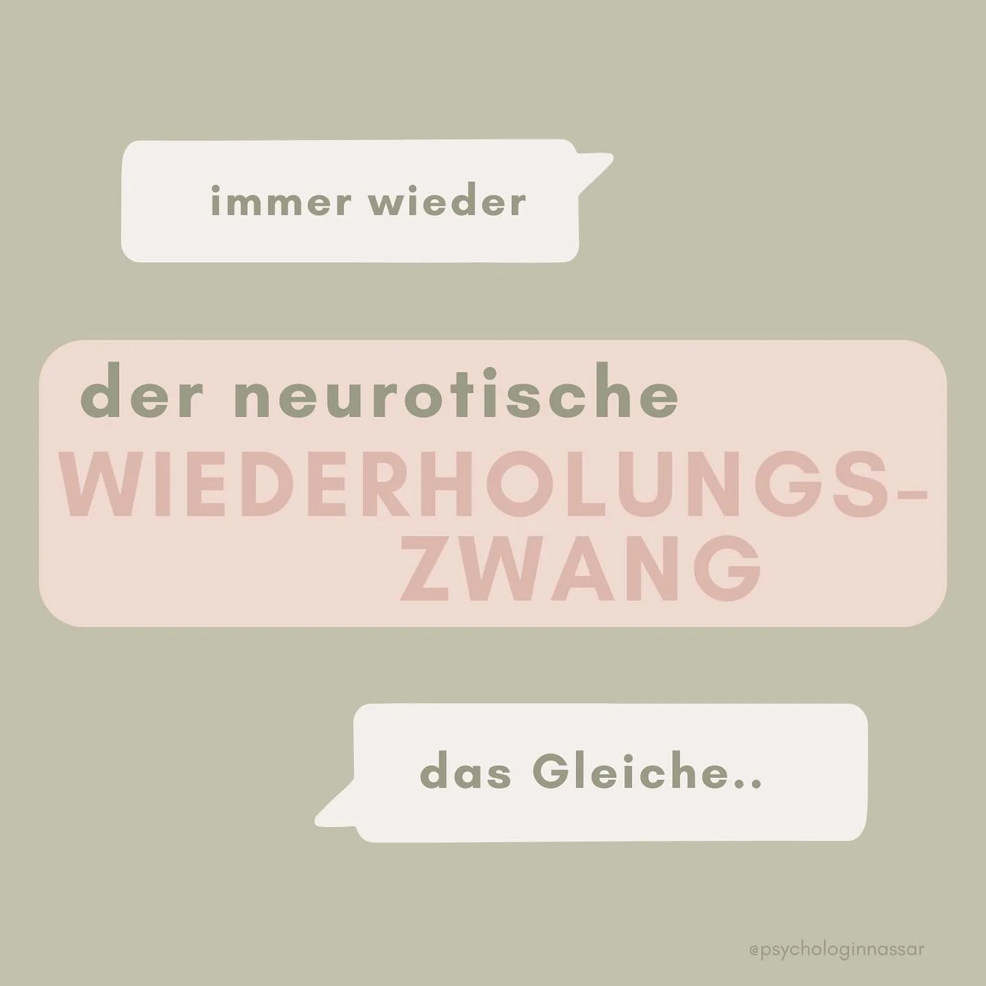 ..zum neurotischen Wiederholungszwang! 💛 #psychodynamik