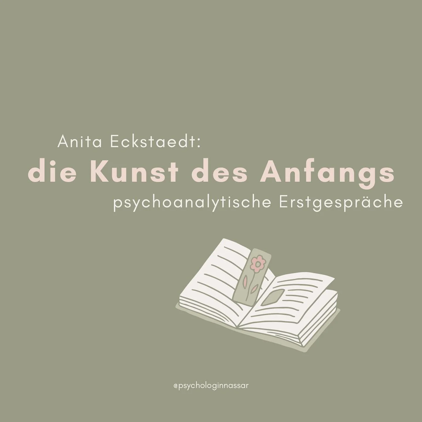 In 12 dargestellten psychoanalytischen Erstgespr&auml;chen vermittelt Anita Eckstaedt sehr eindr&uuml;cklich das psychoanalytische Denken. Eines der f&uuml;r mich spannendsten Erstgespr&auml;che habe ich hier zusammengefasst. Enthalten sind die psych