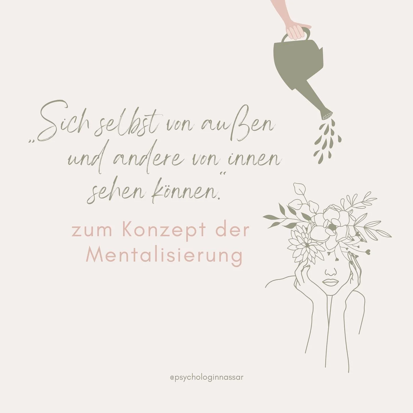 Heute soll es um Mentalisierung gehen 💭

In diesem Post erh&auml;ltst Du einen kleinen Einblick in dieses spannende Thema, das mir sehr am Herzen liegt. Zus&auml;tzlich ist es soweit und es gibt eine tolle Podcast-Episode zum Thema Mentalisierung 🥁