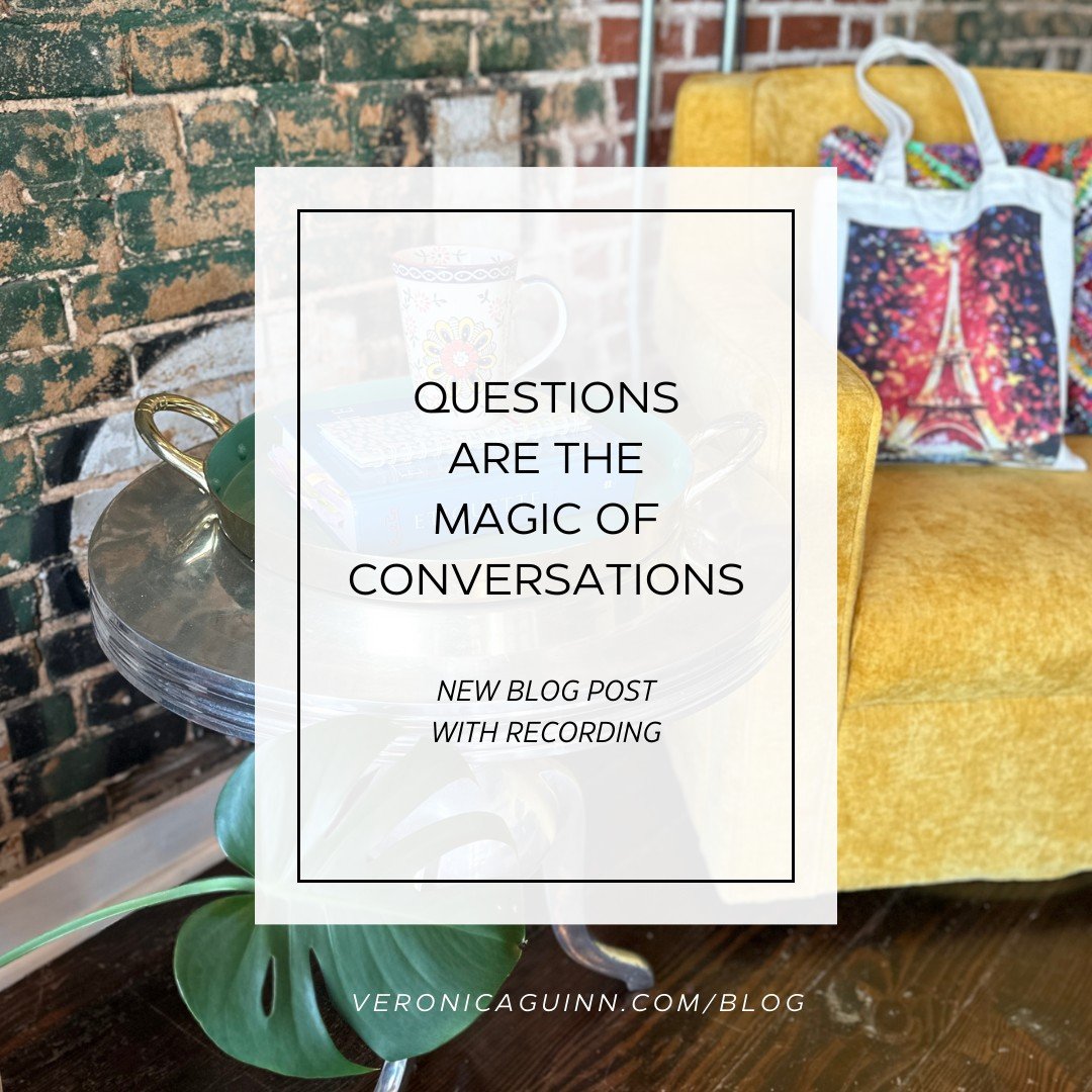 New blog post on the magic of questions in a conversation. They immediately dissolve nervous rambling or awkward silence. 

https://www.veronicaguinn.com/blog/questionsarethemagicofconversations