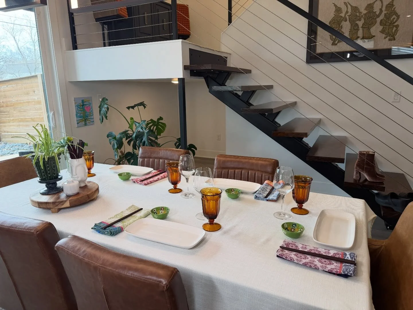 table set for sushi. 

ready. set. Bamboo delivery!!