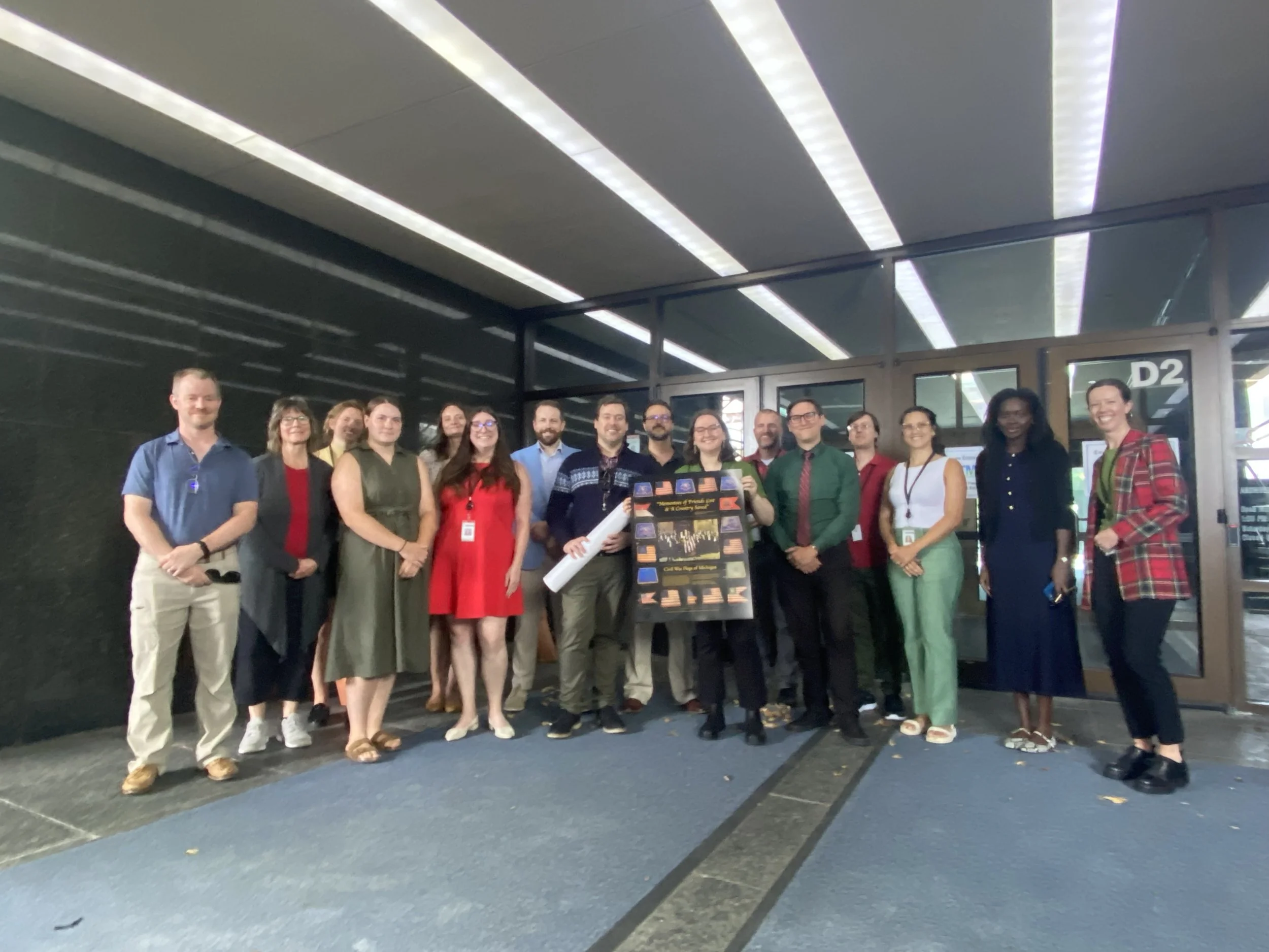 Senate Fiscal Agency Visits Flags