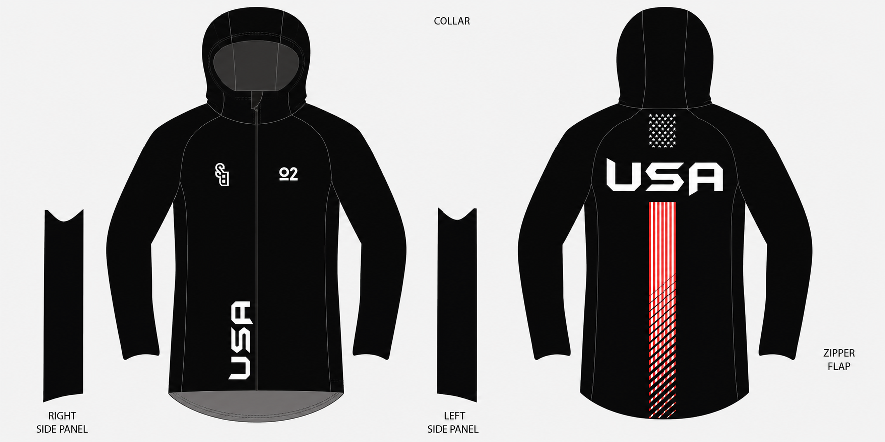 Hooded stretch Jacket