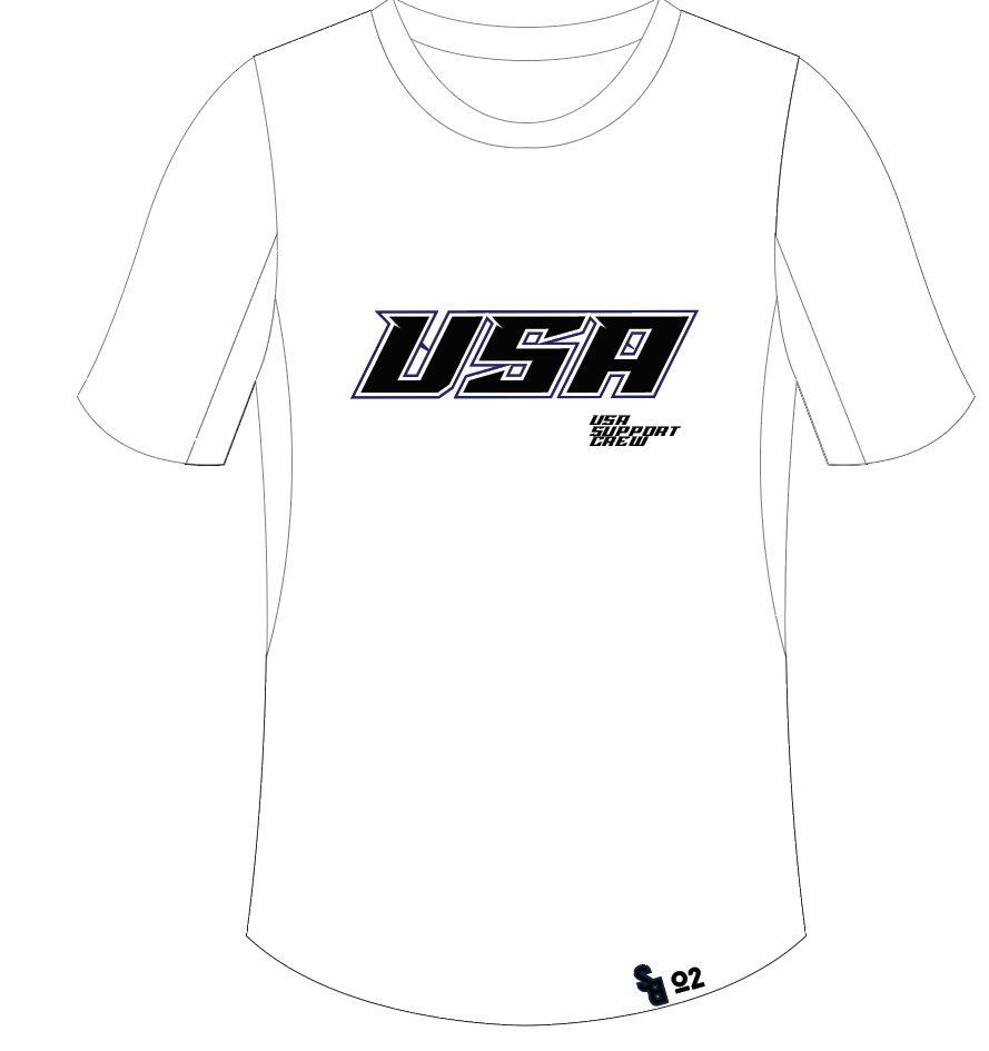 USA Sideline Tech Tee - White