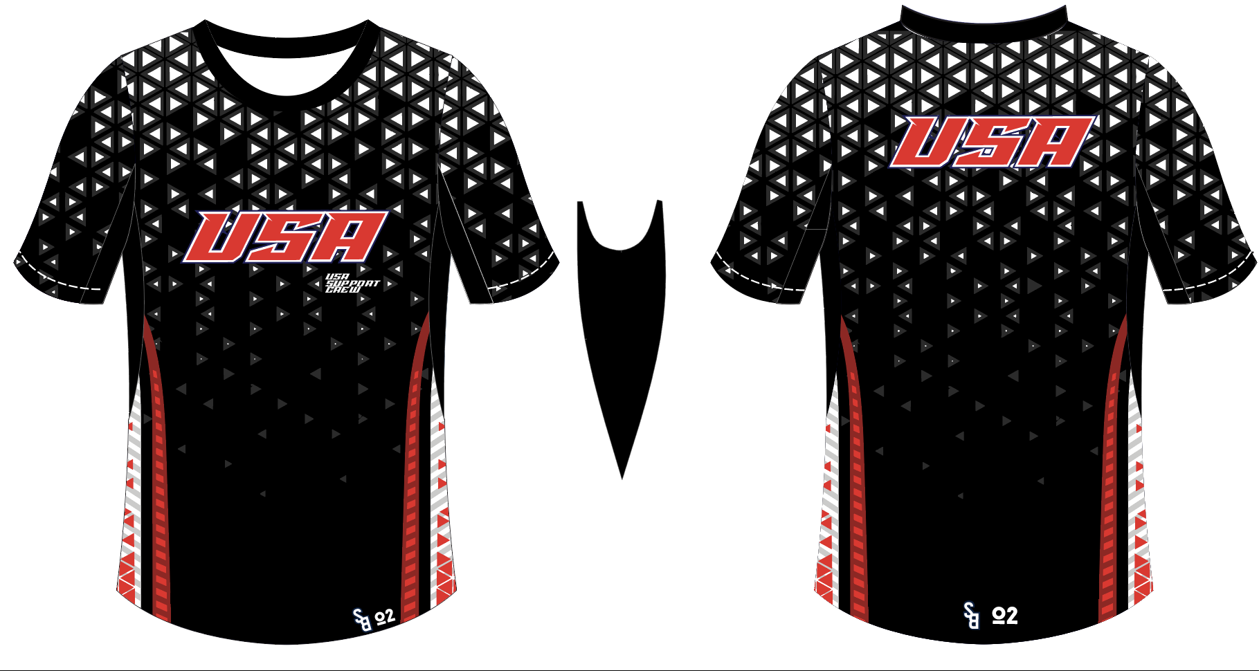 USA Sideline Tech Tee - Color Black