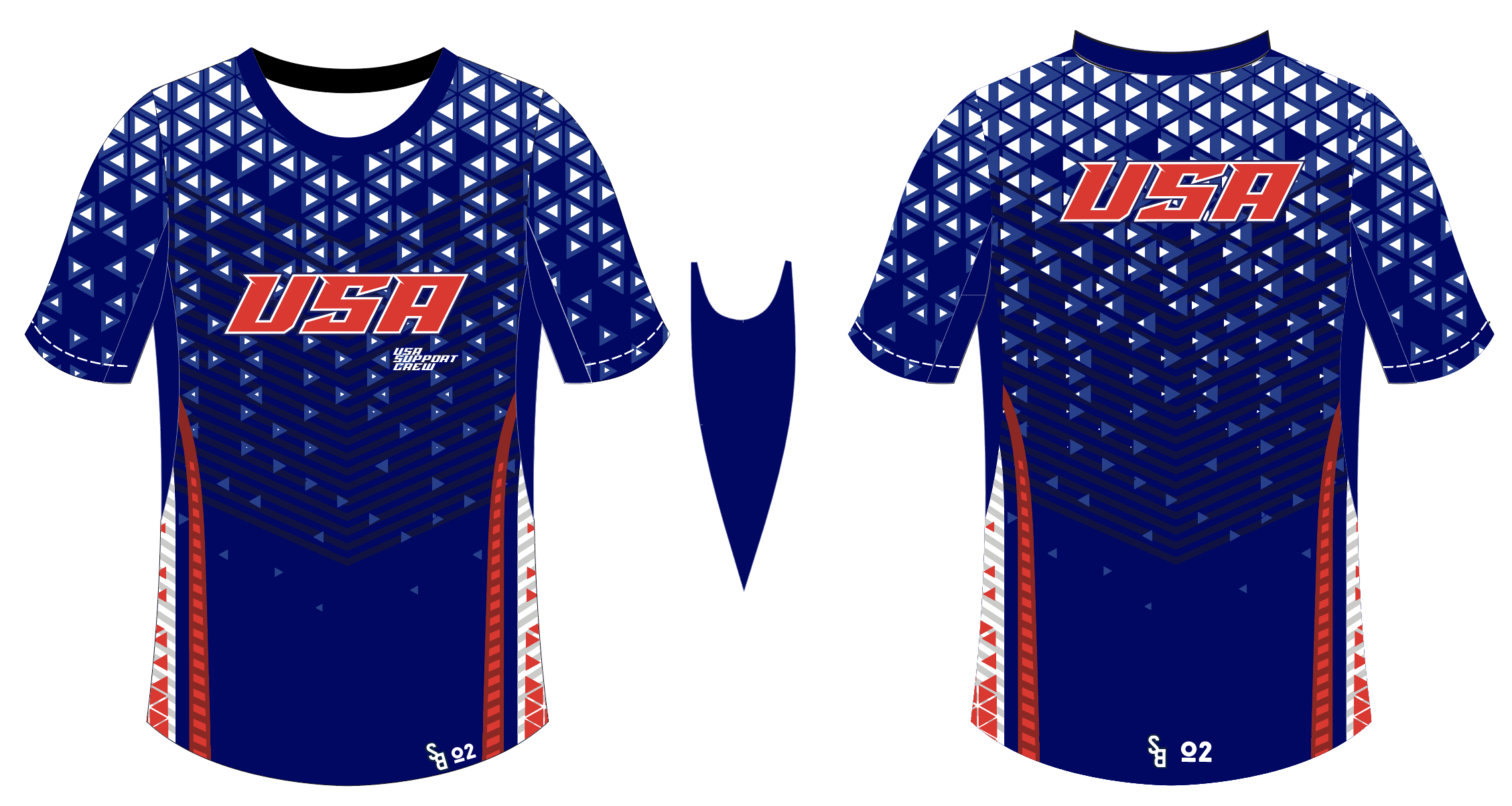 USA Sideline Tech Tee - Color Blue