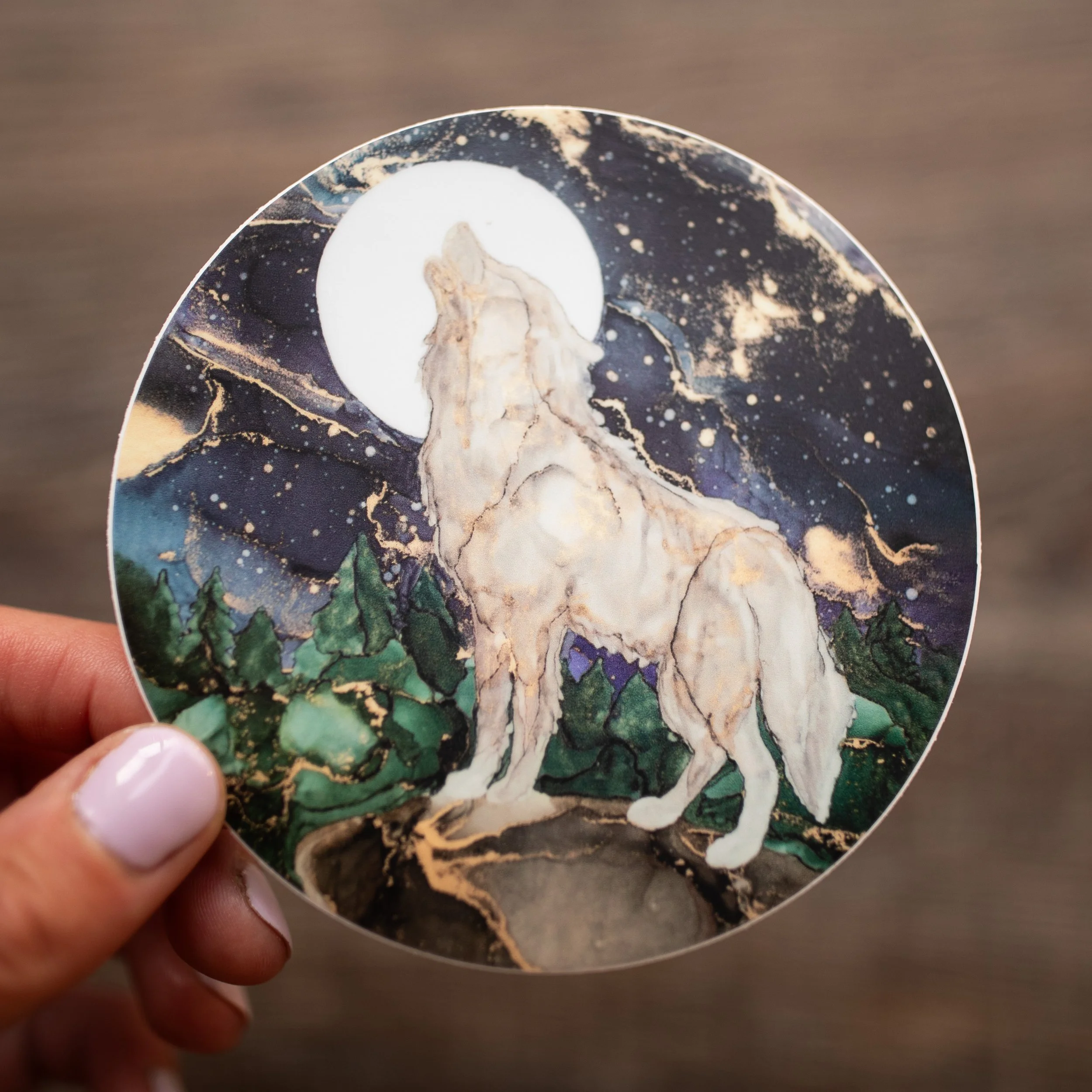 Vinyl Wolf Sticker
