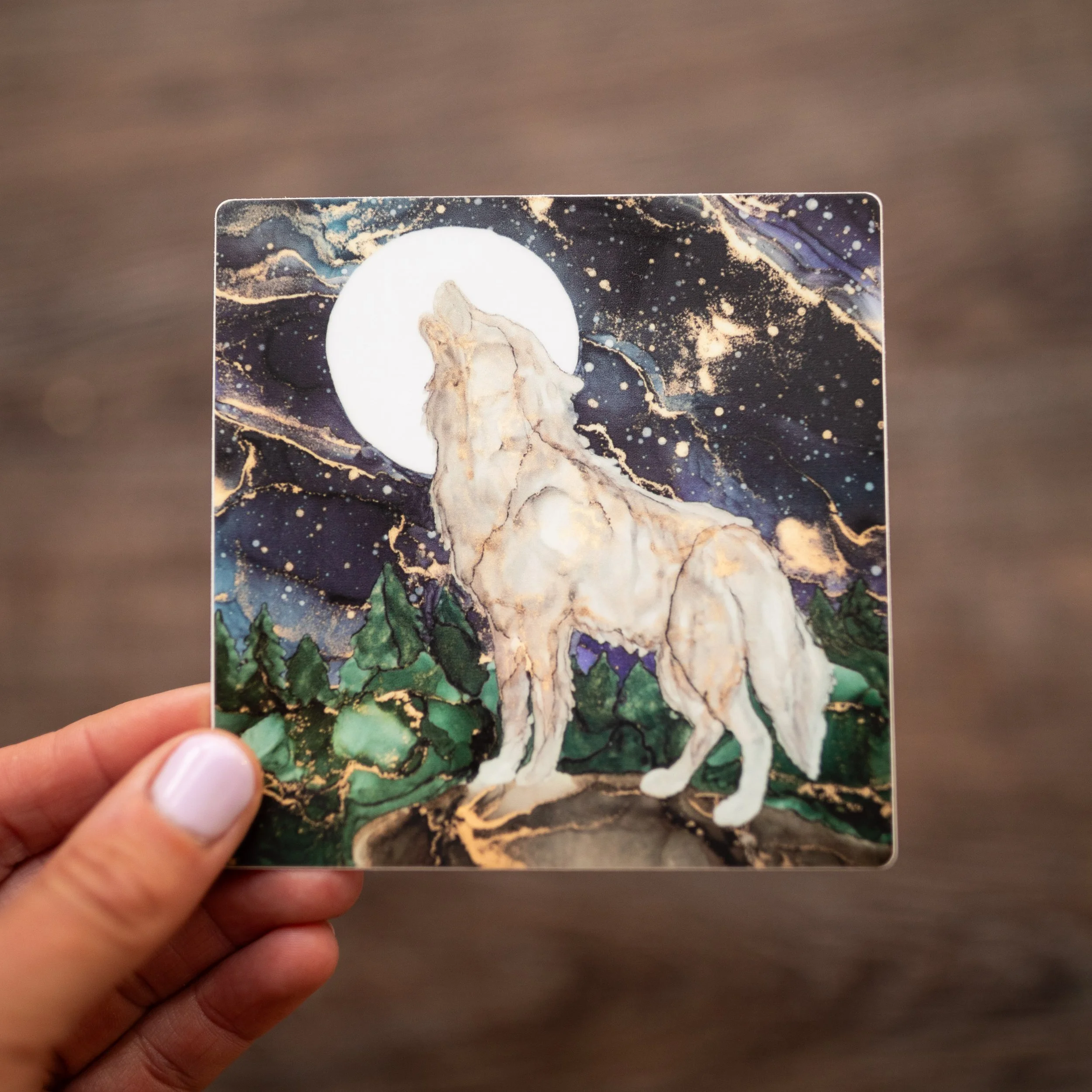 Vinyl Wolf Sticker