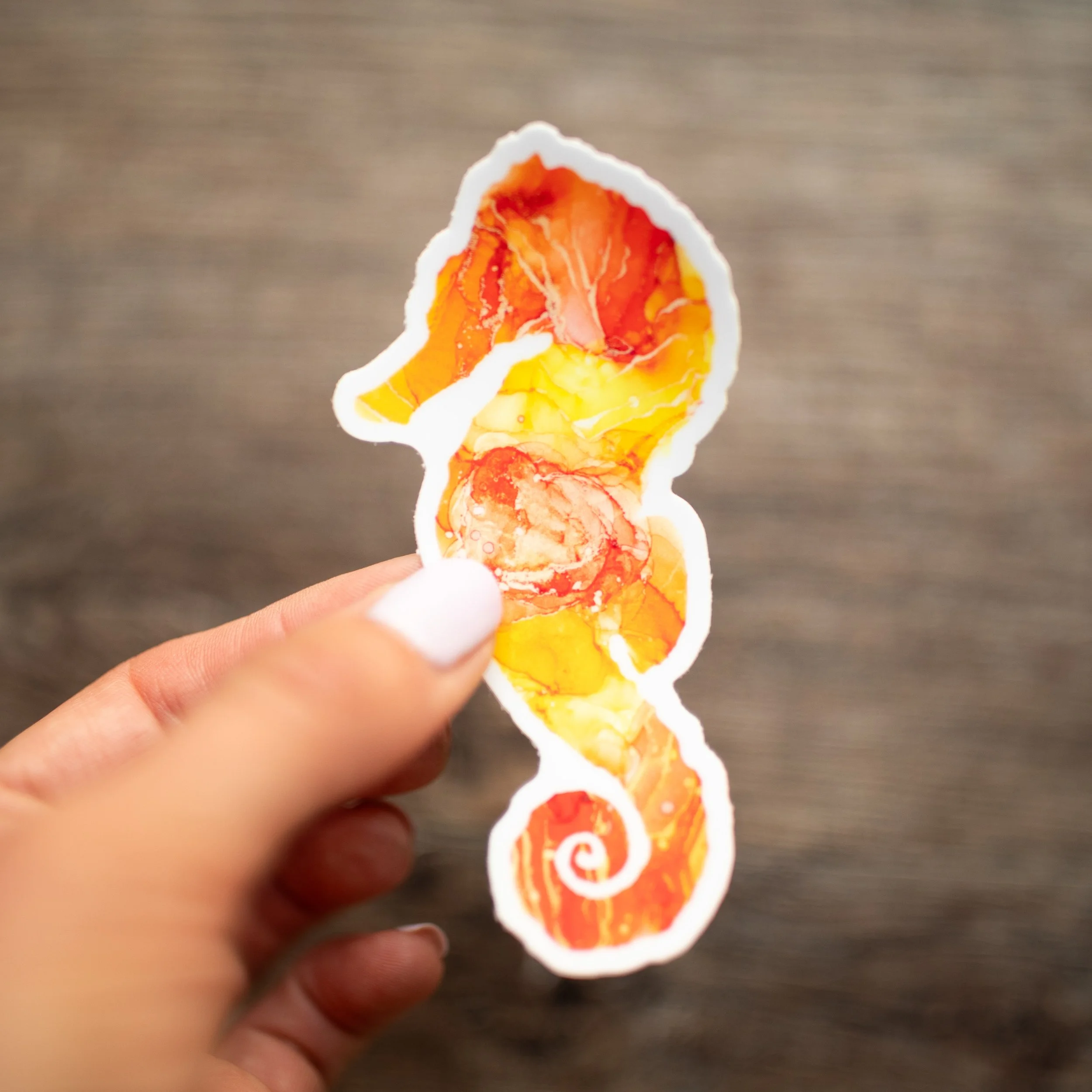 Vinyl Seahorse Sticker