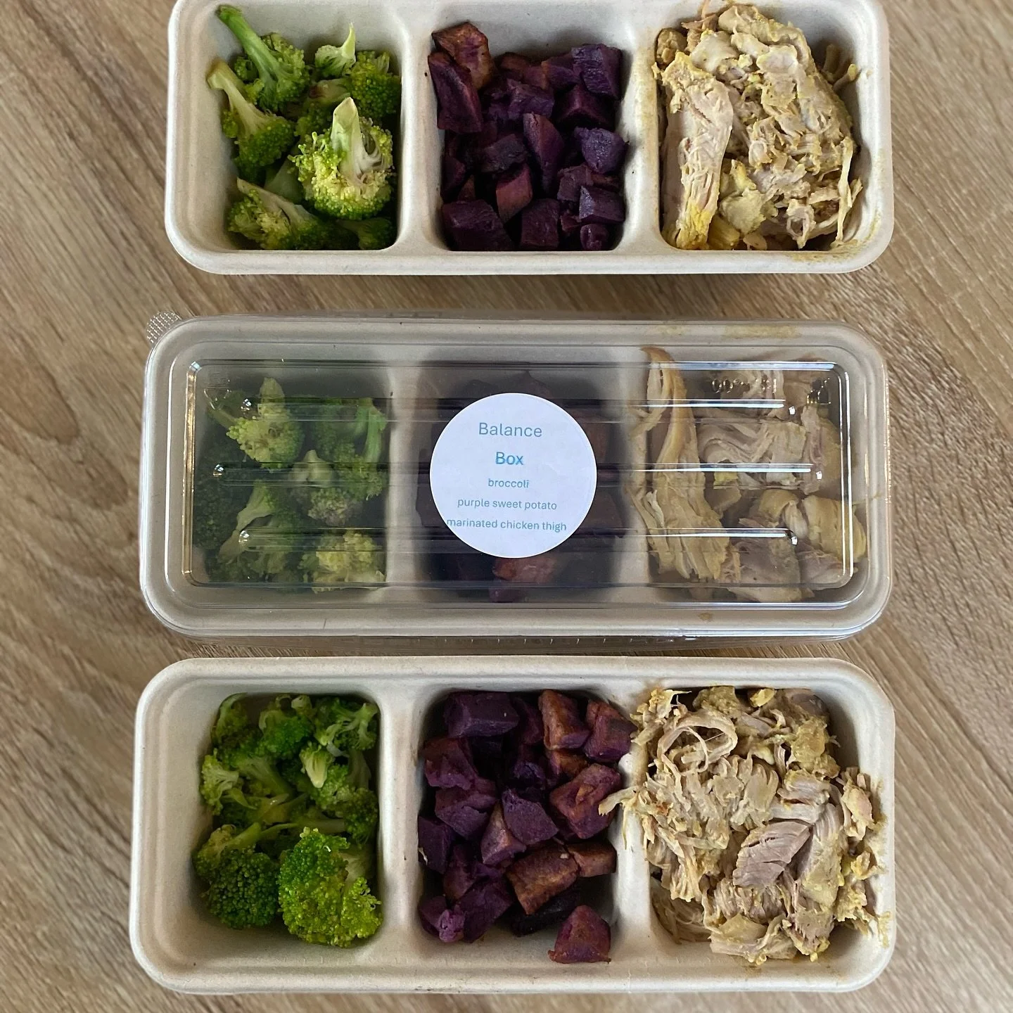 Balanced nourishment, made easy. New to our Grab + Go section, a super convenient Balance Box: includes broccoli, purple sweet potato + marinated chicken thigh for the perfect mix of protein, antioxidants + anti inflammatory deliciousness. Come grab 