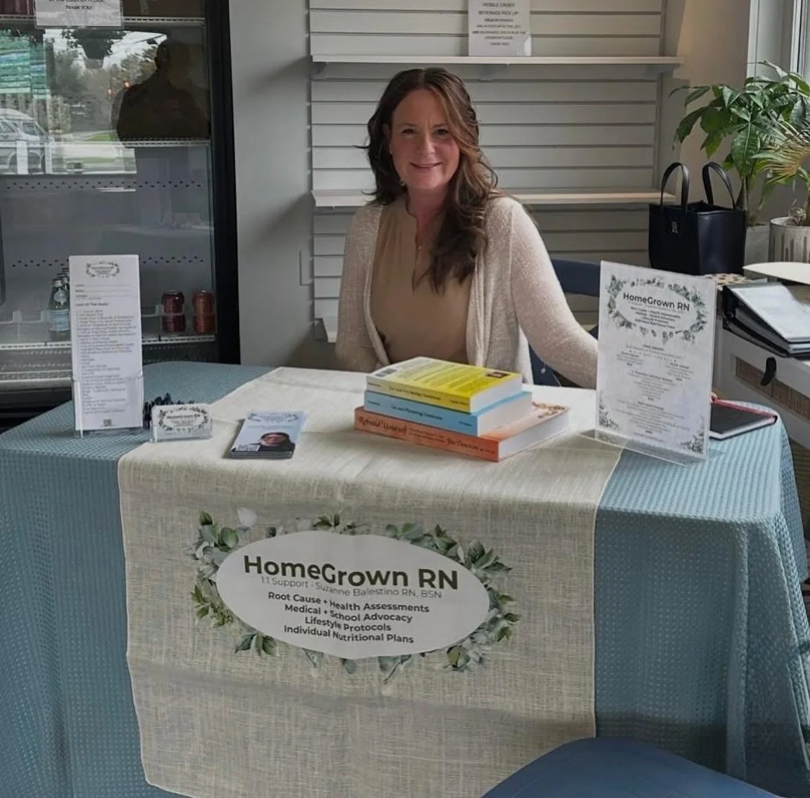 Stop by the Juice Bar on Fridays between 9am-1pm and get a complimentary Health + Wellness Assessment (for both adults and children!) from Suzanne Balestino, RN, BSN. Suzanne specializes in getting to the root cause of your symptoms and finds solutio