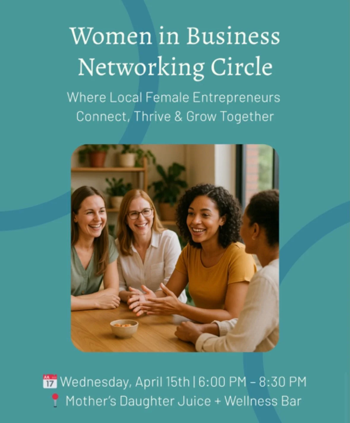 Join us on April 15th from 6:30 to 8:00pm for a Women in Business Networking Circle run by @thebizhippie 

Space is limited; only 17 spots available! 
Copy and paste the link to purchase your tickets, you can also find it posted in our stories 👉🏻ht