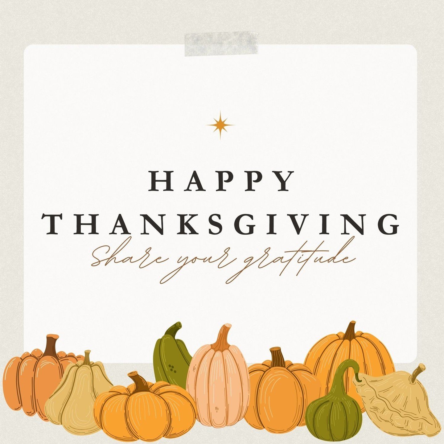 Today, we're expressing our gratitude.
💛 for our families
💛 for our community
💛 for our customers
💛 for the food on our plates
💛 for the warmth at our hearths

What are you grateful for this Thanksgiving?