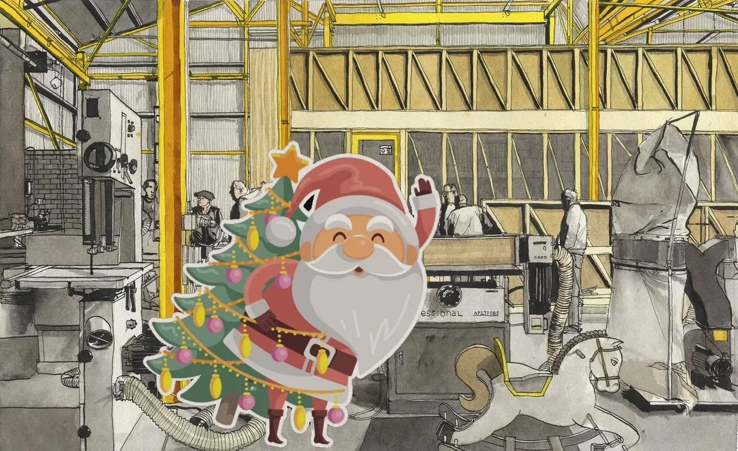 The shed wishes all of our volunteer supervisors, gardeners, beekeepers, crafters, bass guitar &amp; ukulele pluckers, sewers, digital fabbers, model makers, wood carvers &amp; turners - ALL members and supporters a peaceful festive holiday. 

Our mo