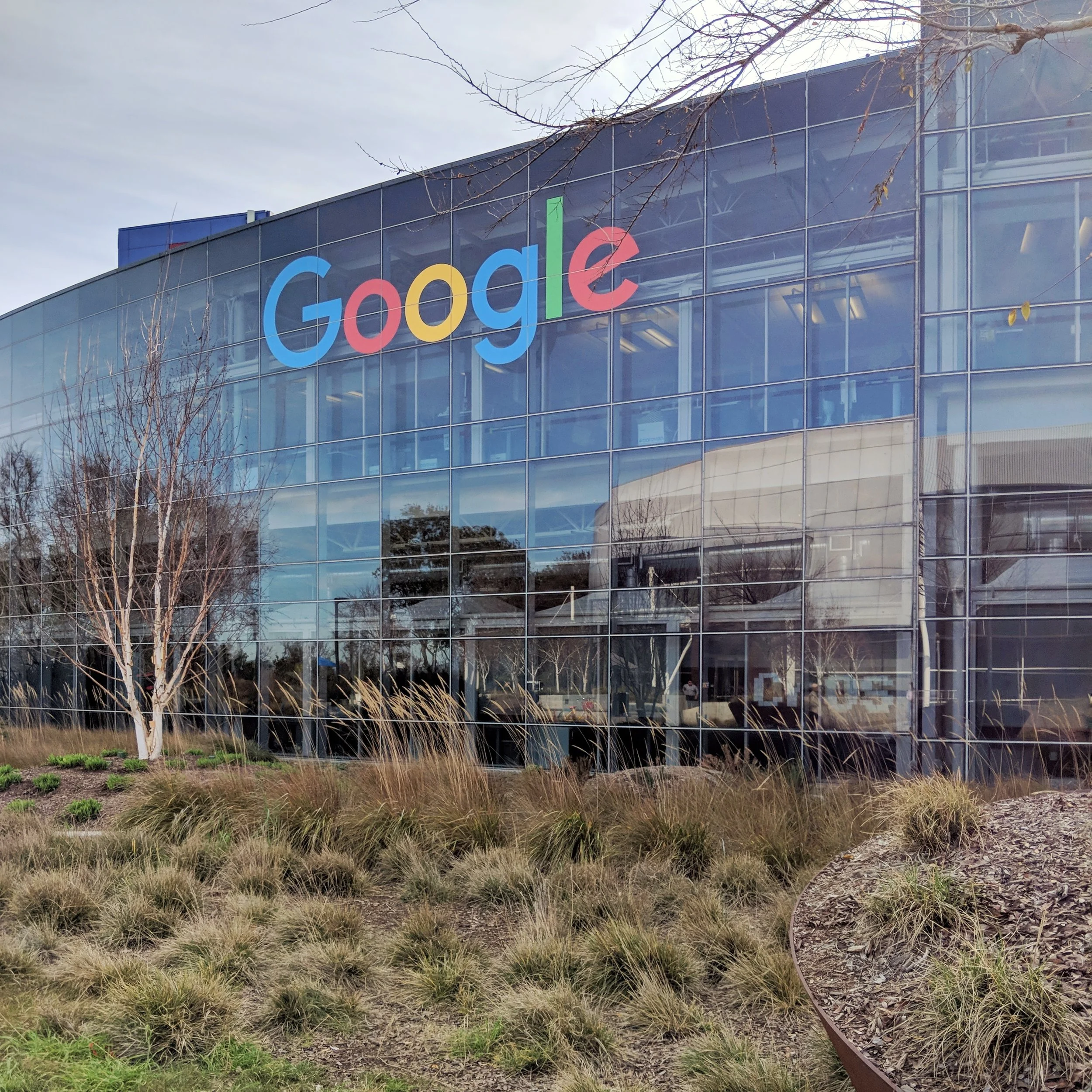 Exterior view of the Googleplex office building in Mountain View, California where the author worked as a Senior Occupancy Planner.