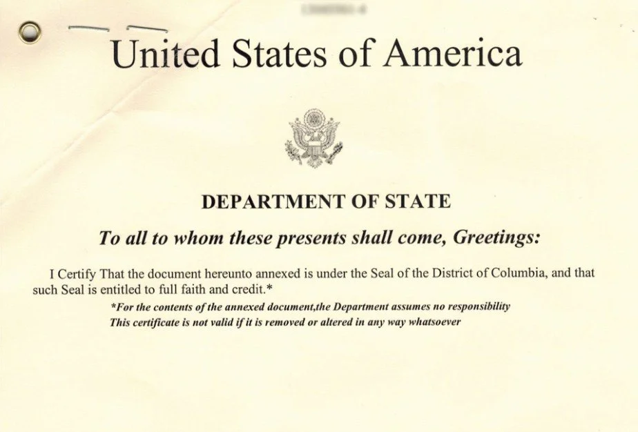 Federal Apostille &amp; Authentication Service