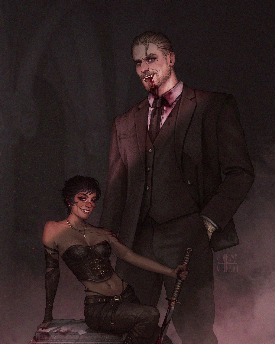 Mrs. and Mr. Albright by Shinirikaya