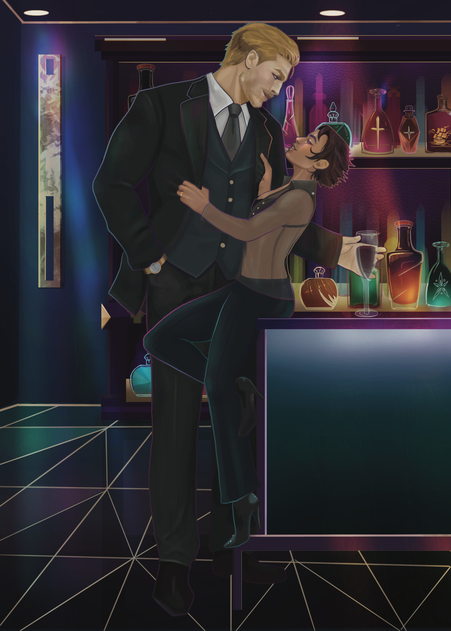 Boone and Xiomara by FlavulousArt