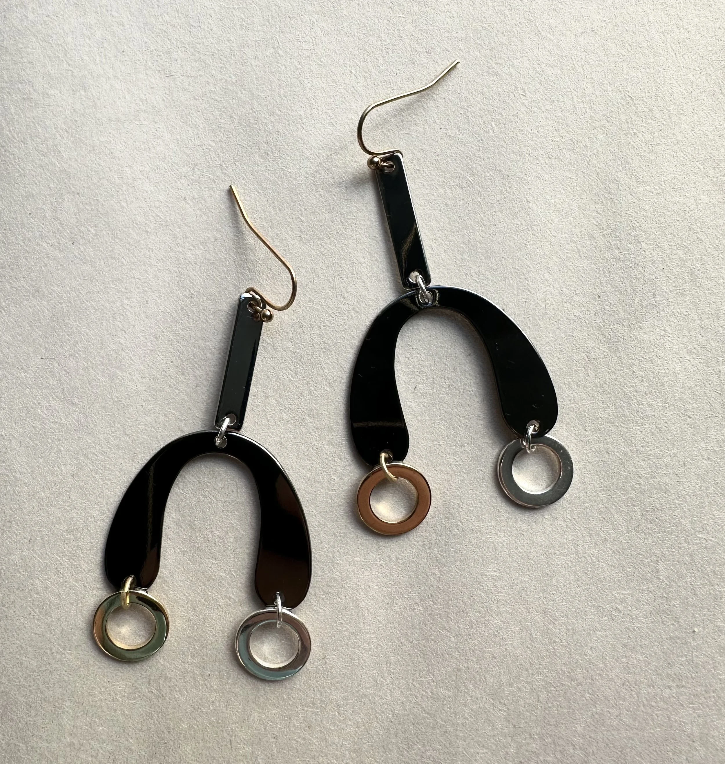Contraponto | Sculptural Mixed-Metal Earrings