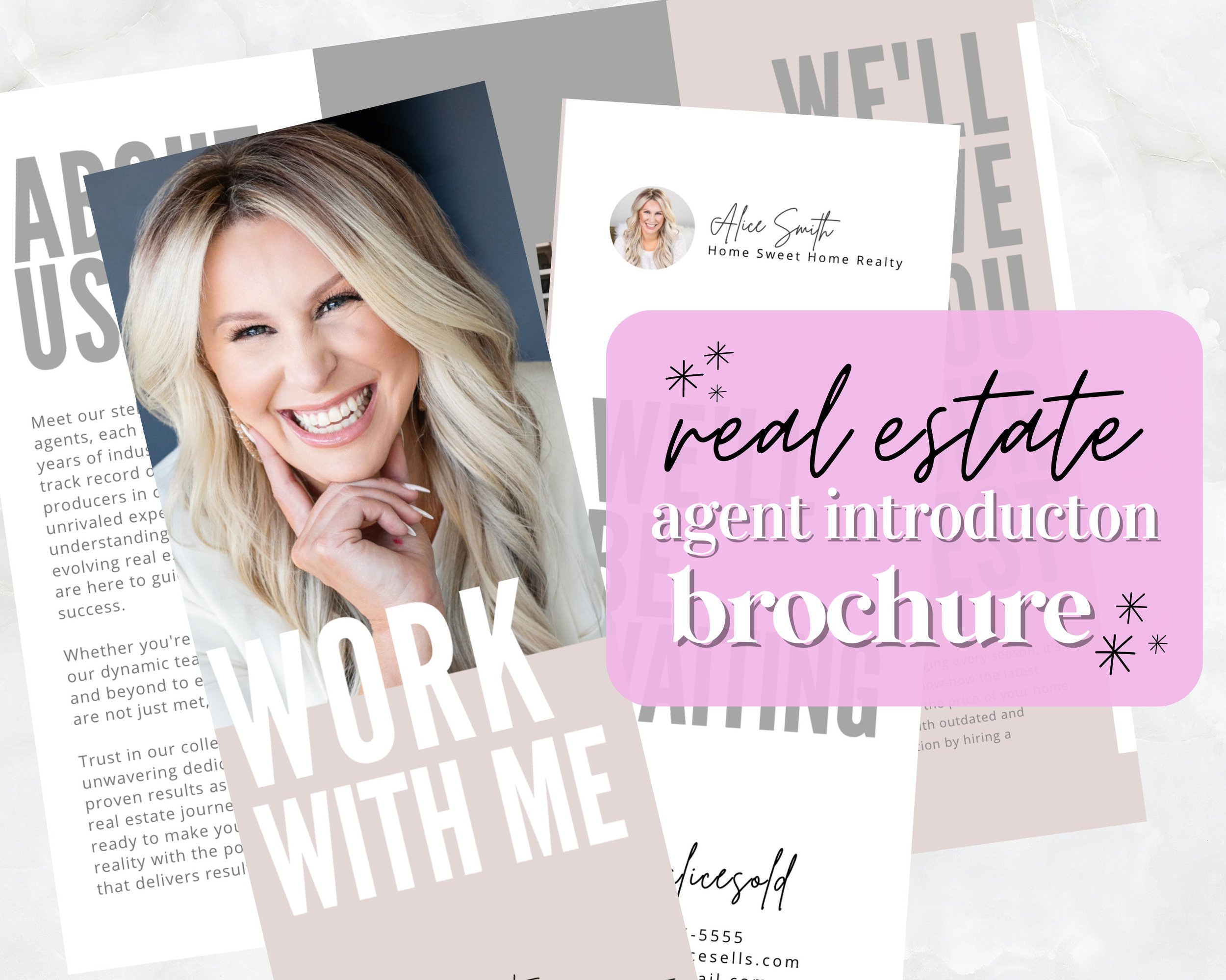 Work With Me Trifold Brochure