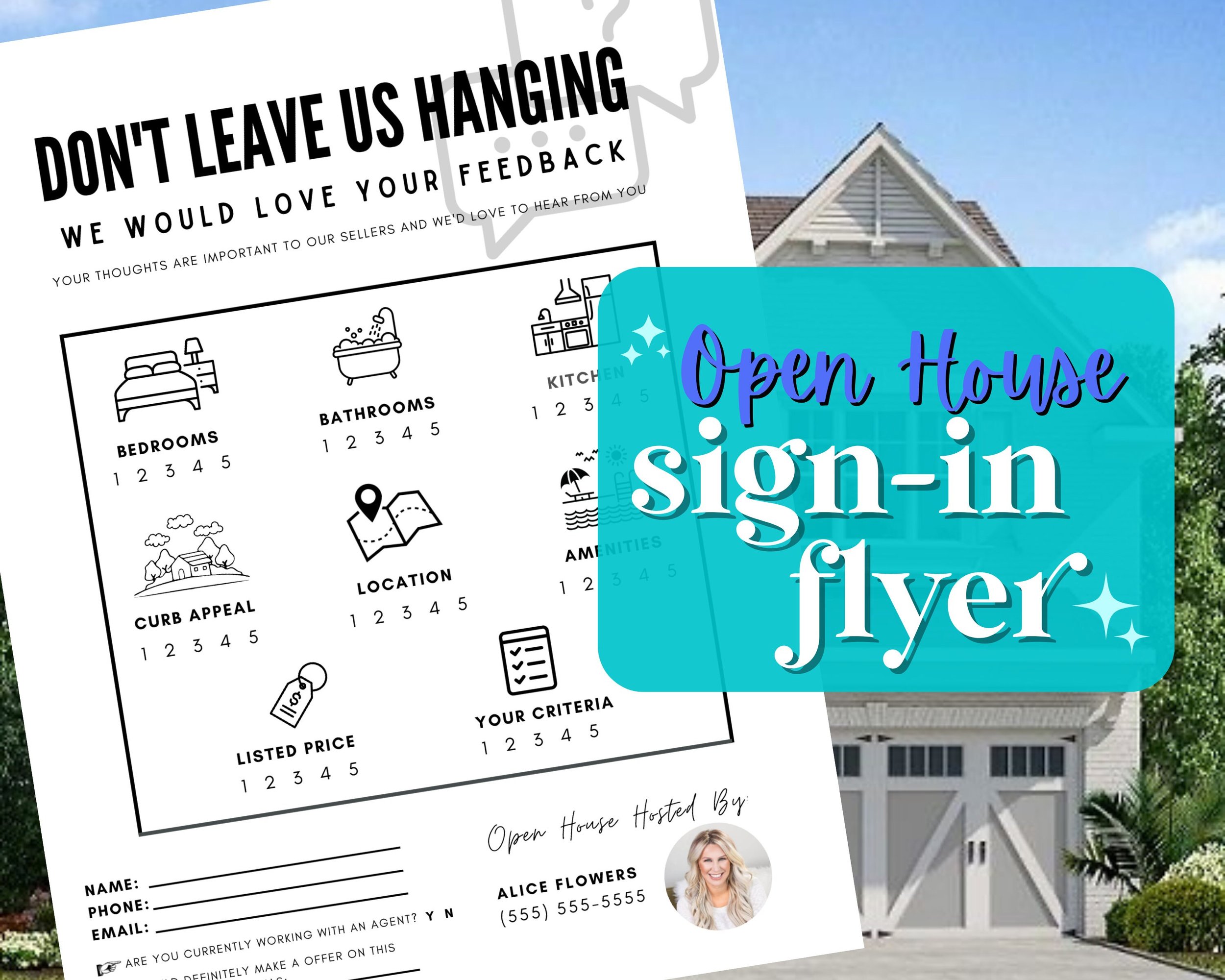 Open House Sign In Sheet