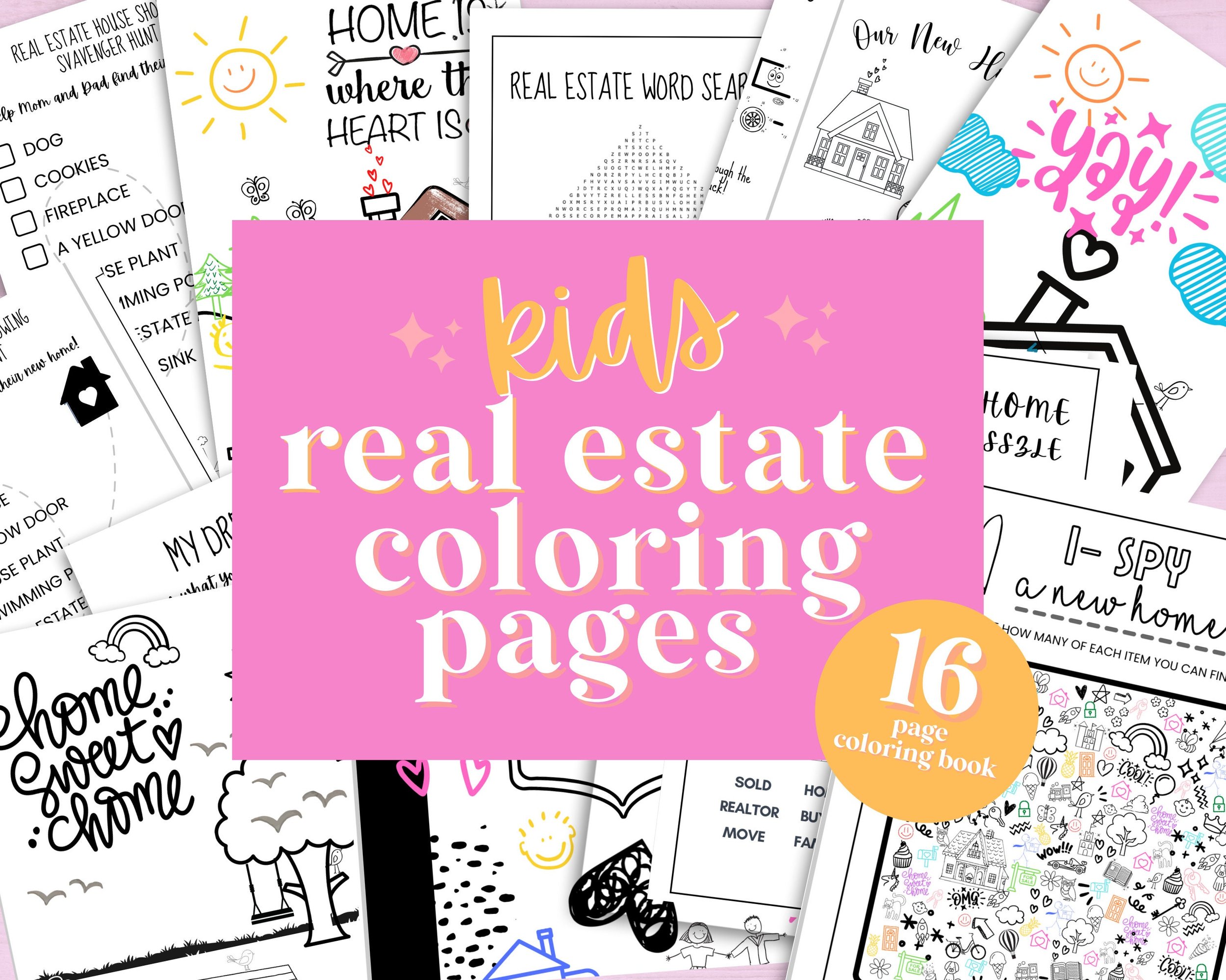 Real Estate Coloring Pages