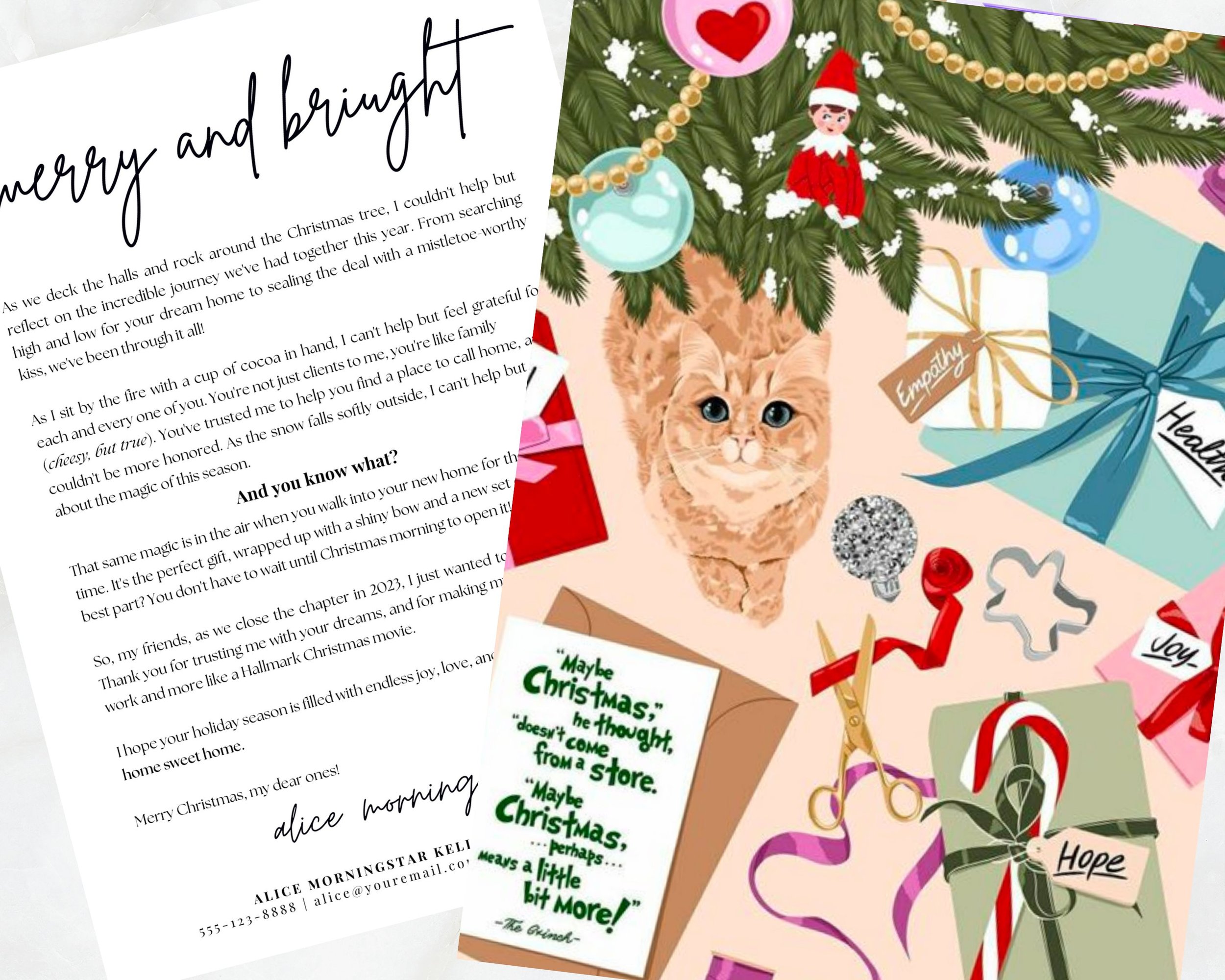 Christmas Kitty Postcard