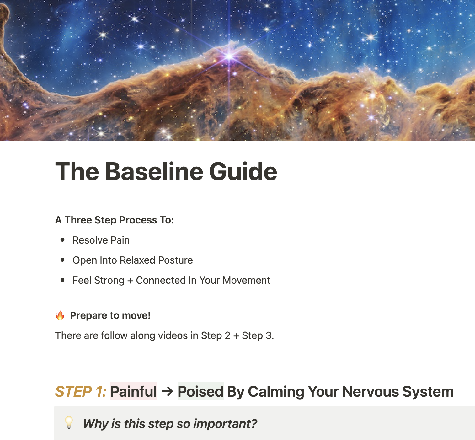 The Baseline Workshop