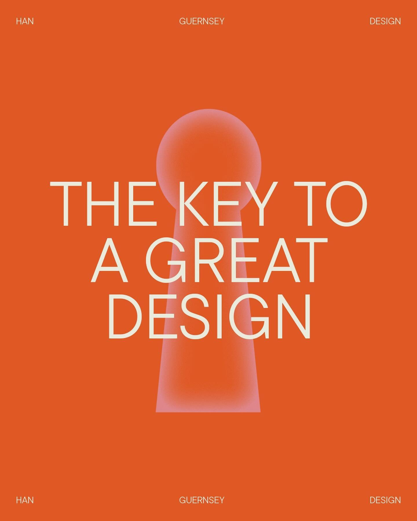 The key to a great design 🔑 

Literally a daily reminder for me. Who else struggles with overthinking their work?? It&rsquo;s likely a sign you care about what you create, but knowing when to stop is often a sign that of a great designer.

#graphicd