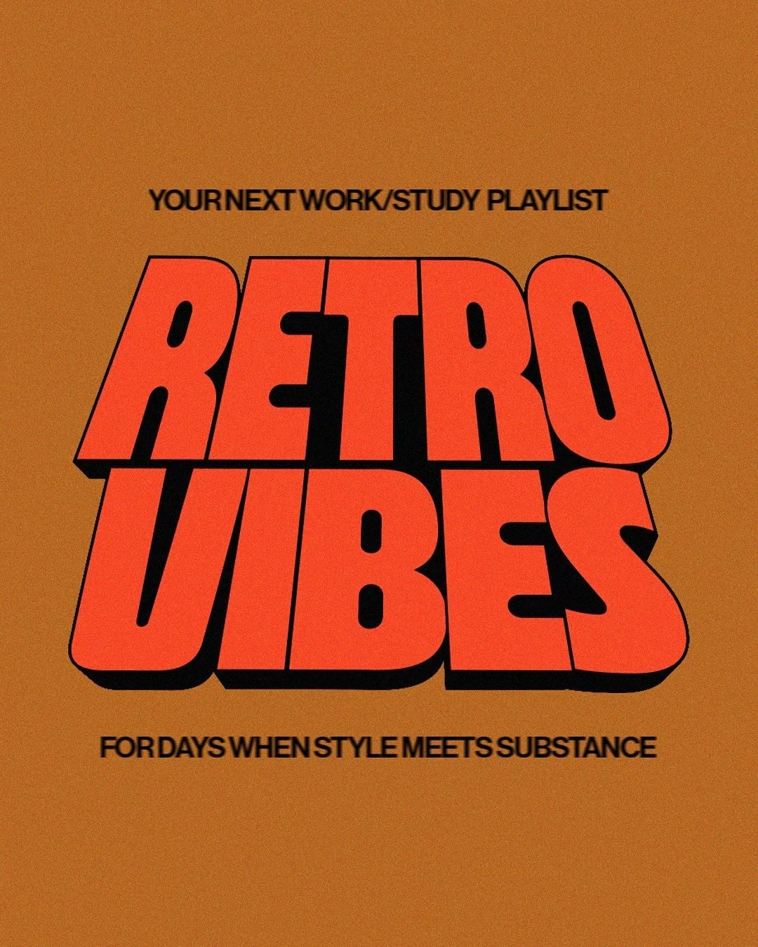 You asked, so here it is&mdash;a new playlist series to help you work or study while scratching that creative itch

Each one is paired with a vibe that inspires my designs, and I hope it does the same for you 🎧

First up: Retro Vibes &ndash; For whe