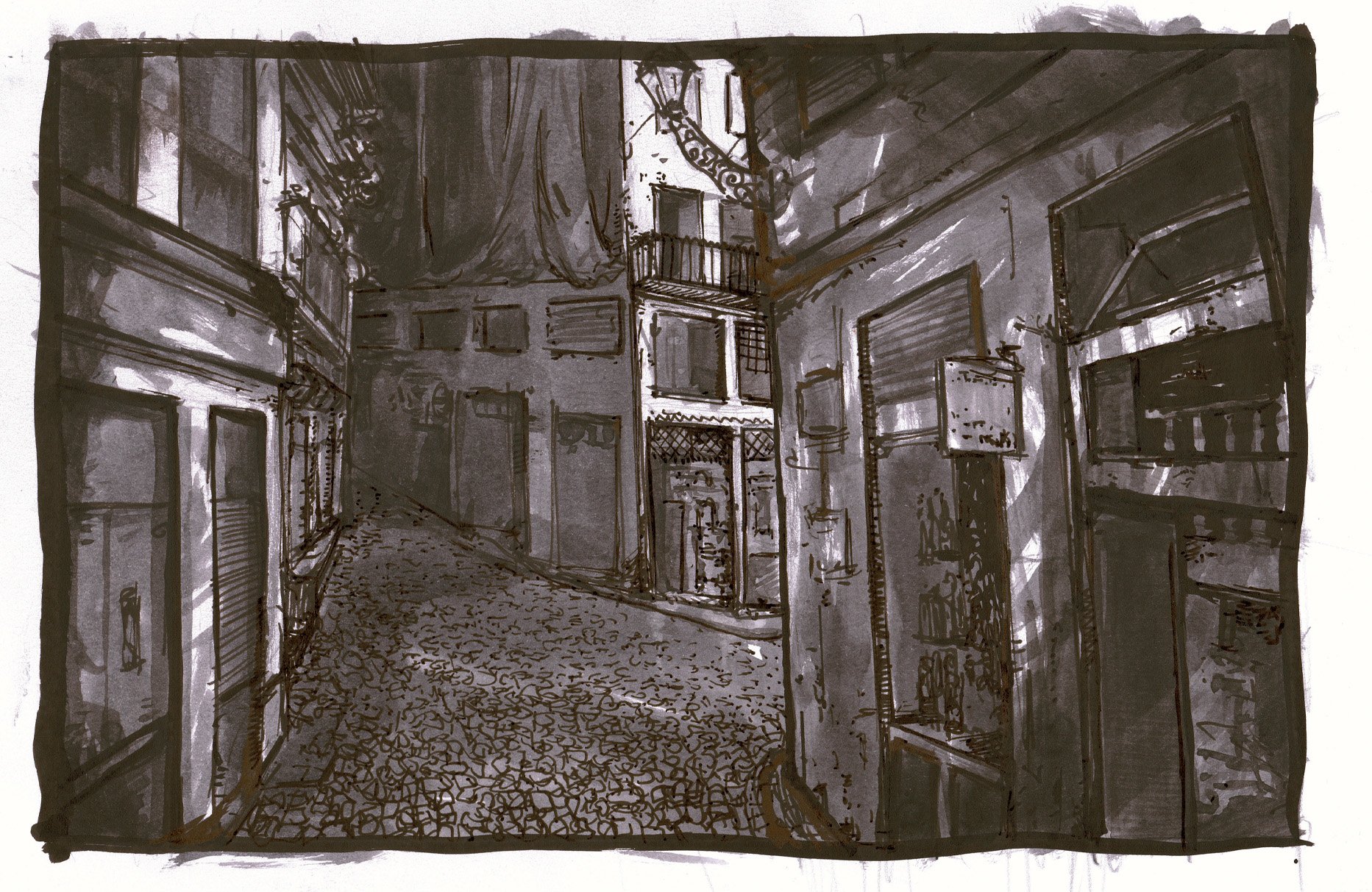 "Inktober - Wander"    Ink on Paper