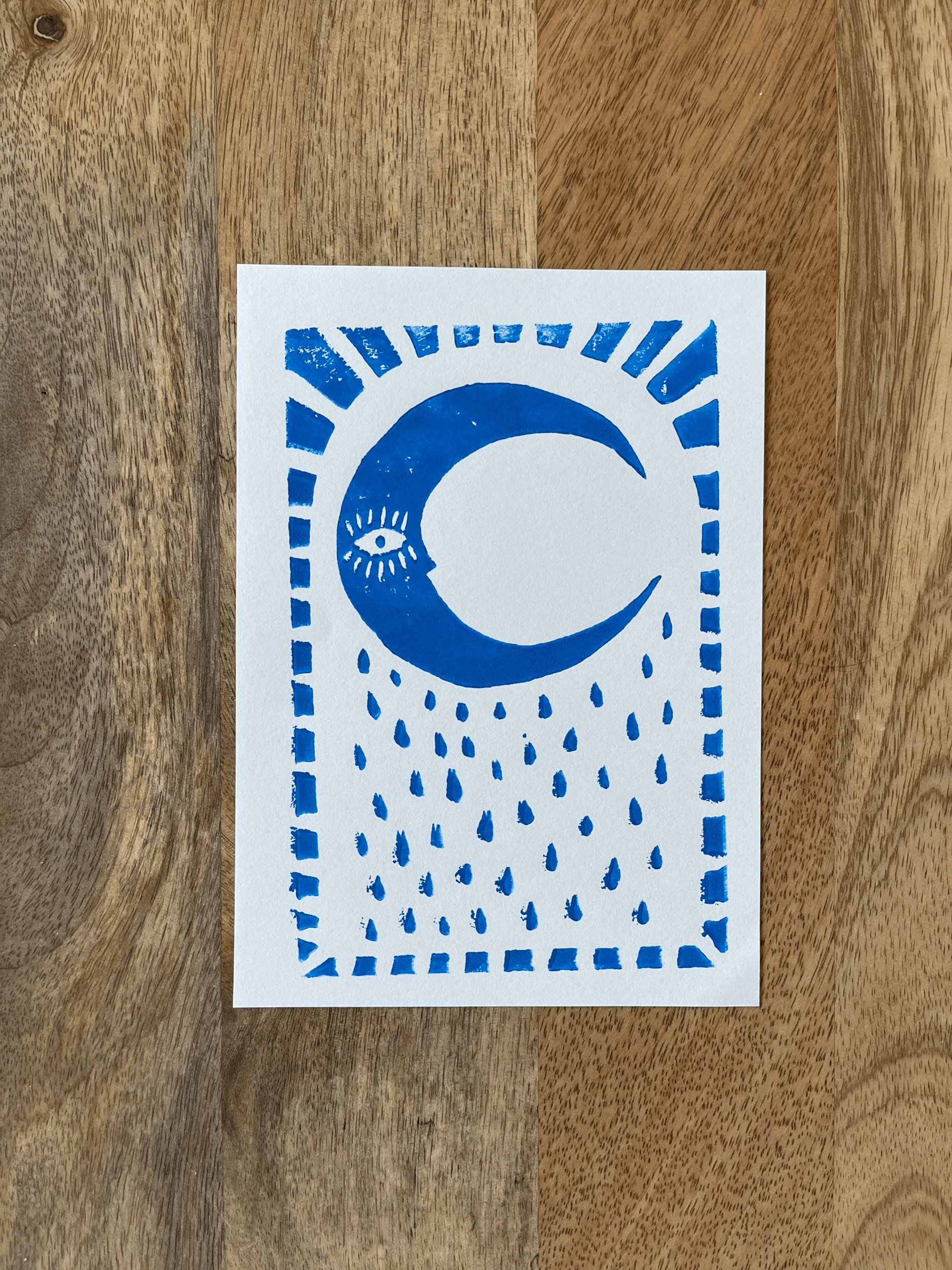 Raining Moon - Blue