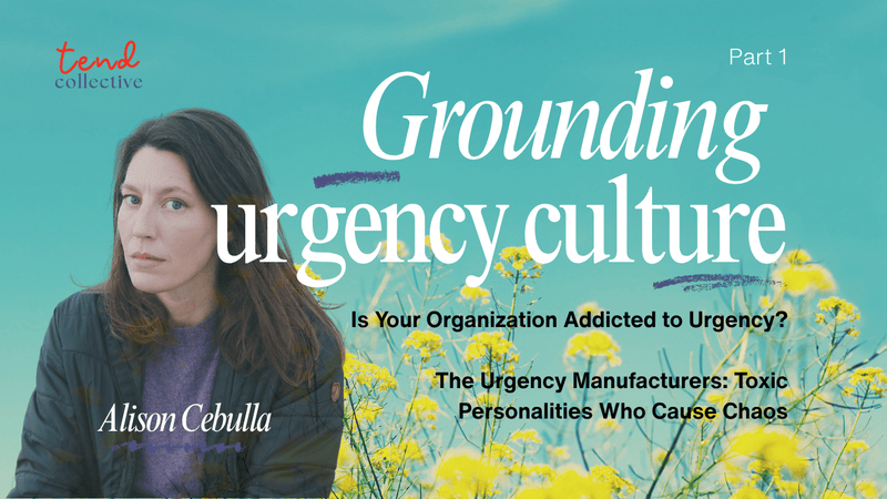 Grounding Urgency Culture Webinar Series: Recordings &amp; Resources