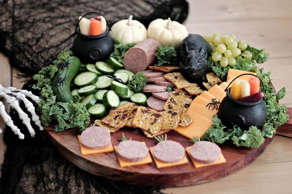 Easy Halloween Cheese Board for Kids