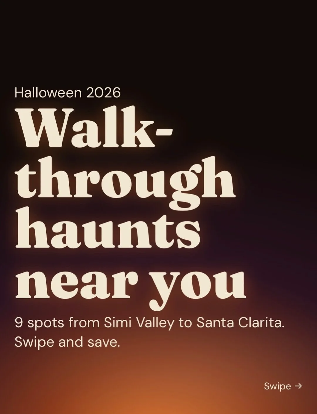 🎃 Looking for a good scare this Halloween? I rounded up 9 walk-through haunted houses from Simi Valley to Santa Clarita, so you can plan your spooky season in one swipe.

From free neighborhood favorites to full-blown haunts, there&rsquo;s something