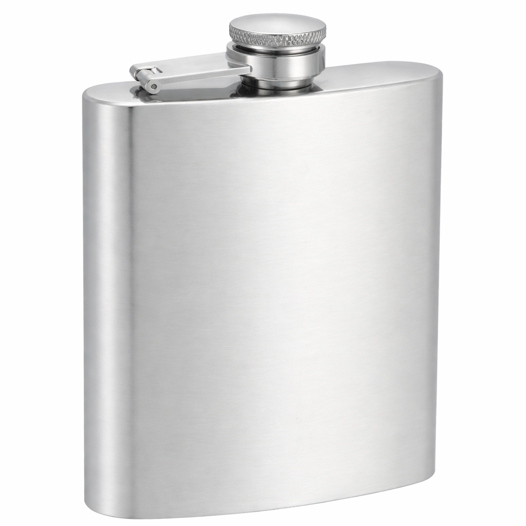 8 oz Hip Flask - Stainless (Pack of 10)