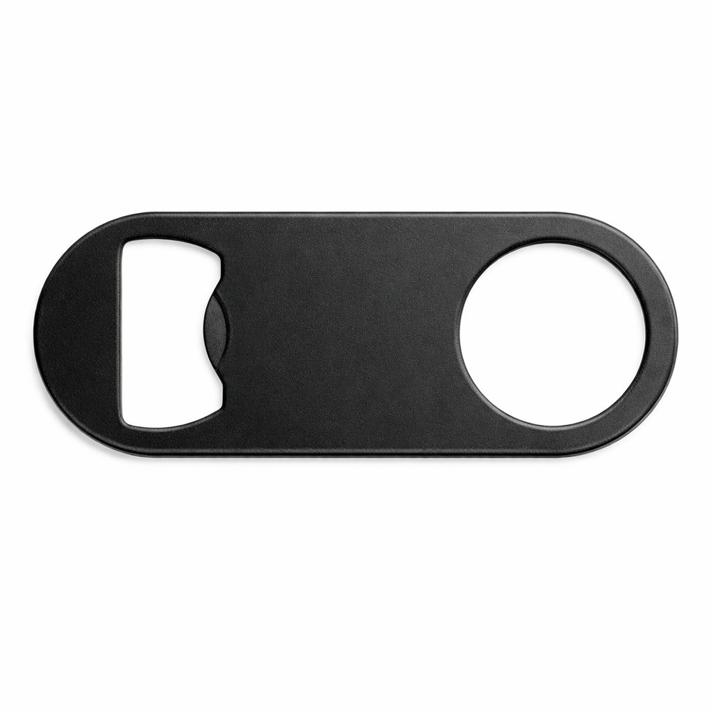 Black Metal Bottle Opener - Small (Pack of 25)