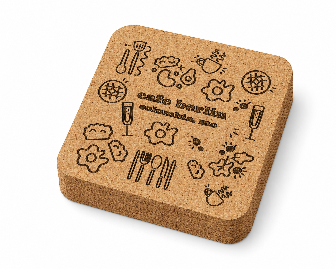 Cafe Berlin Artist Series Coaster – Set of 4