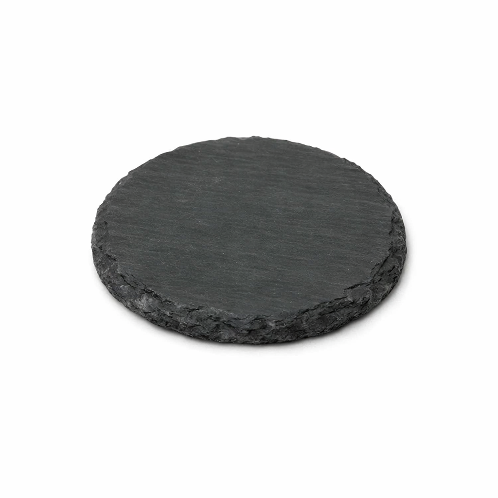 Slate Drink Coaster-4in Round (Pack of 25)
