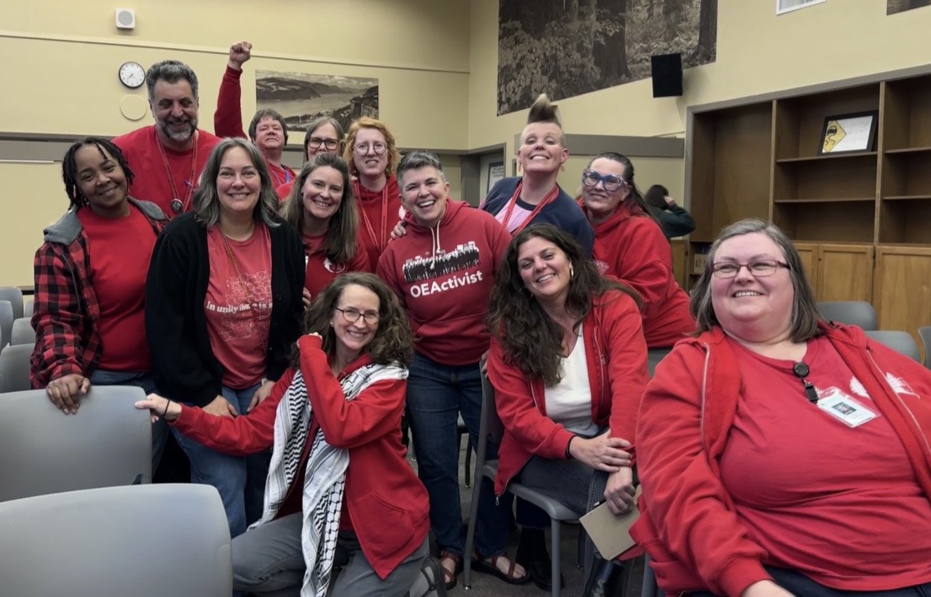 DDEA members with OEA VP Lindsay Ray on 4/22/26