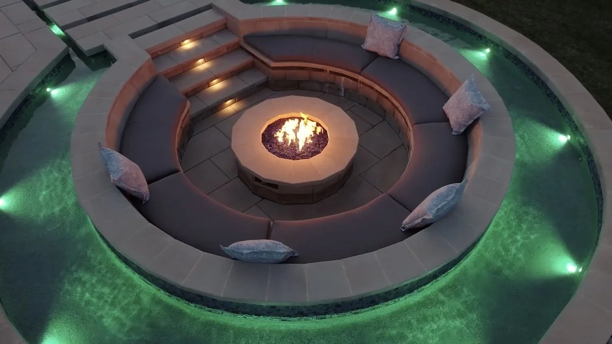 Modern Poolscape in Ashburn, VA — Grow Landscapes