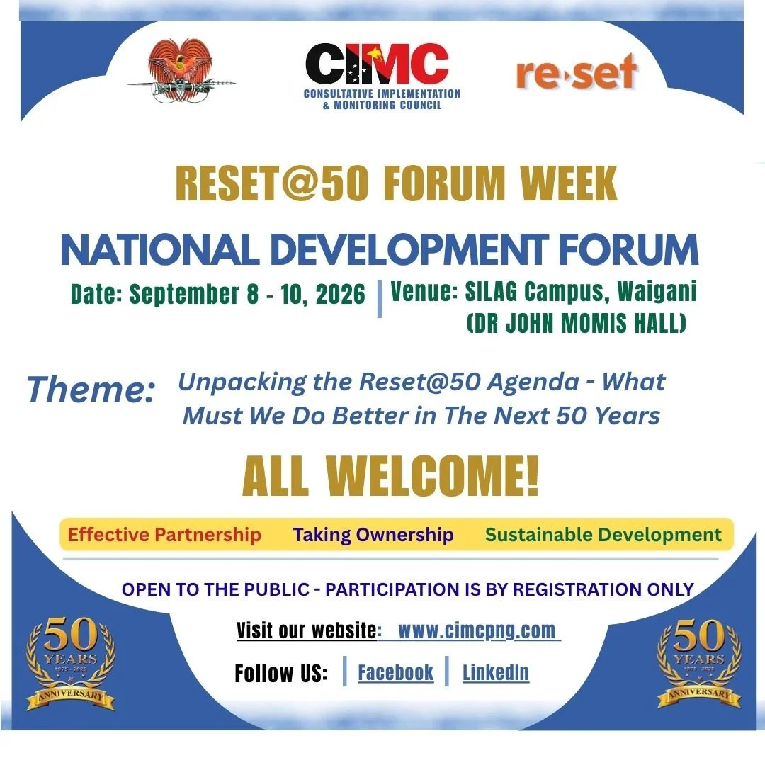 National Development Forum set for September 8 - 10, 2026