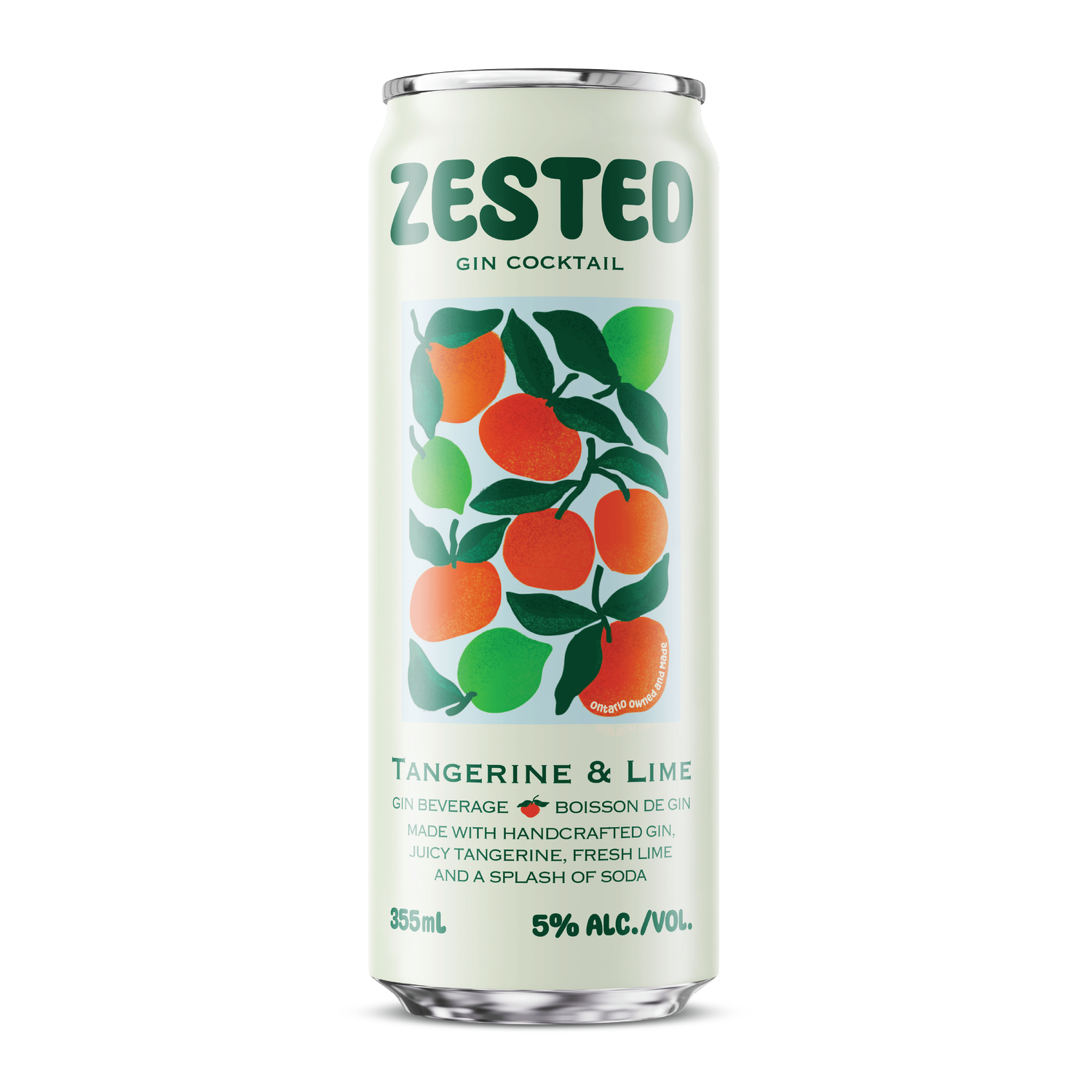 Zested Tangerine and Lime Gin Cocktail — Blackburn
