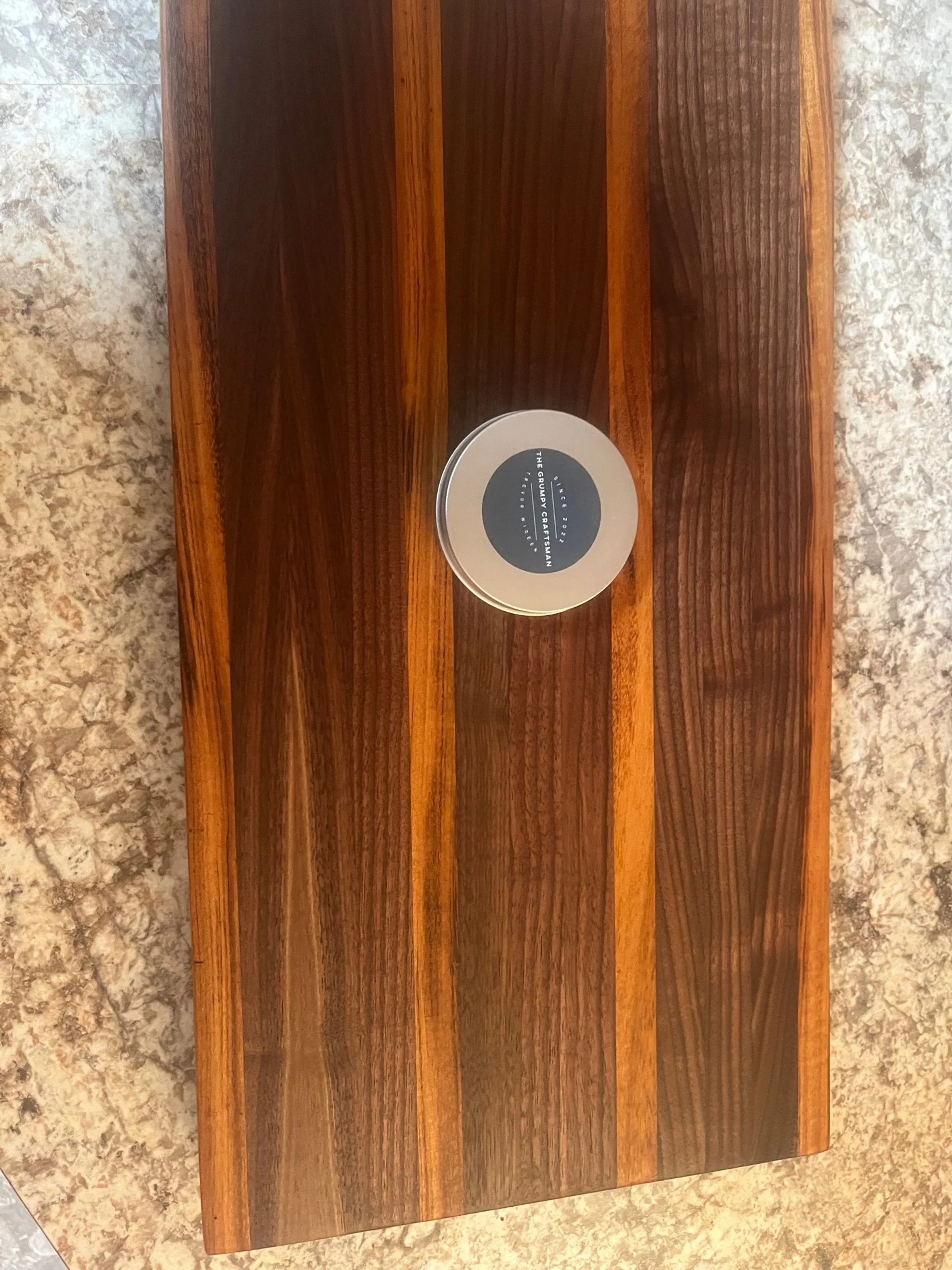 Striped (Walnut, Tiger, and Wenge) End Grain