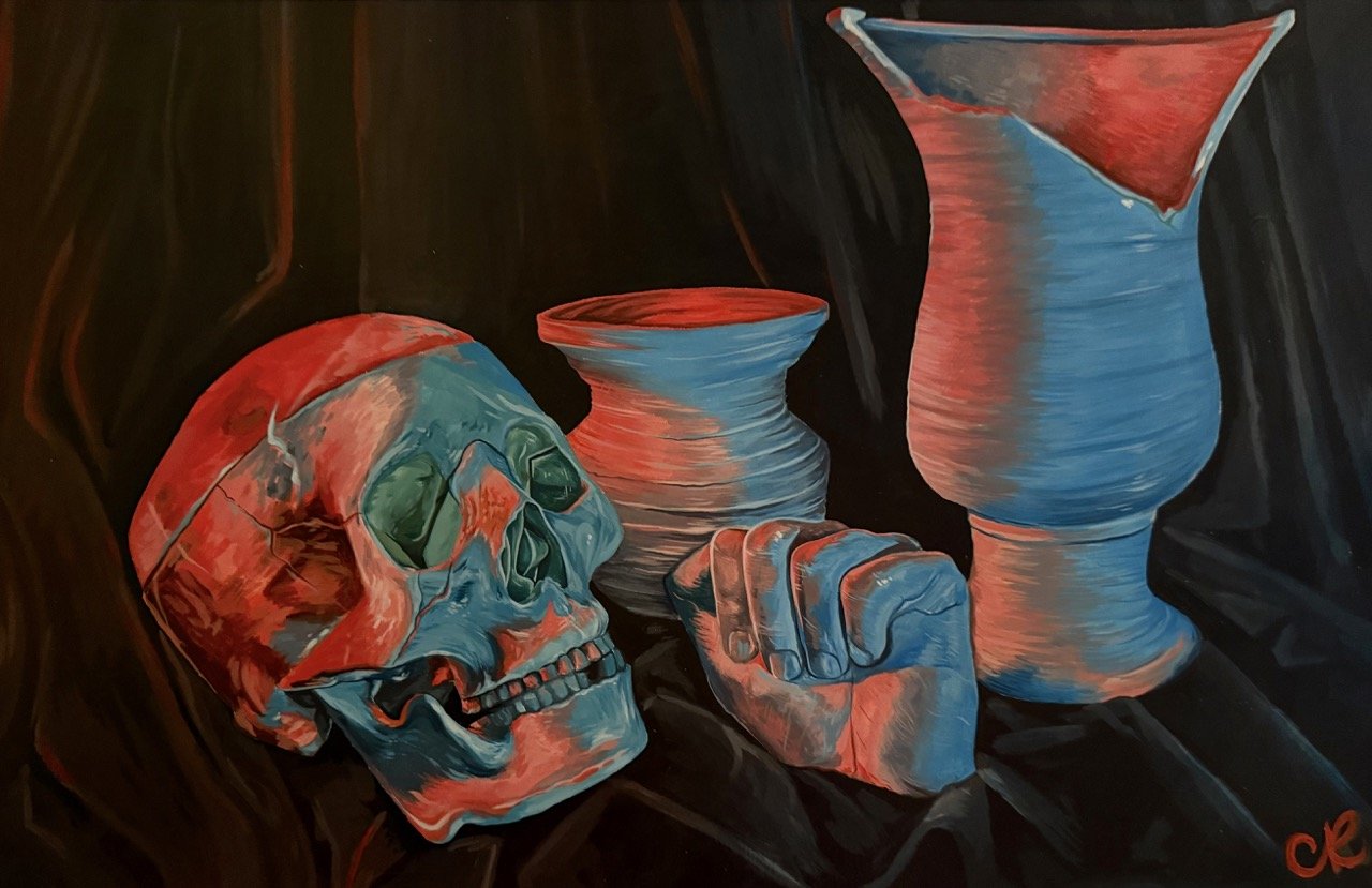 Hot n' Cold, 2025 - acrylic on paper