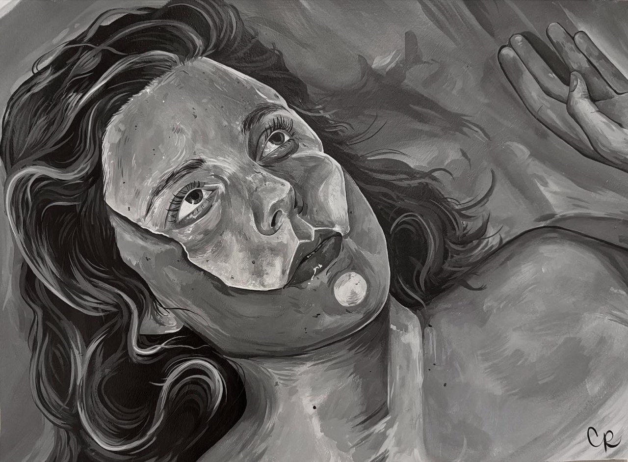 Frances, 2025 - acrylic on paper
